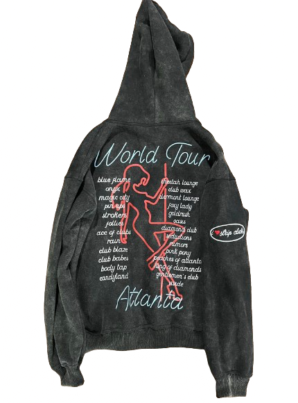 ACID WASH WTA HEAVYWEIGHT ATL STRIP CLUB HOODIE
